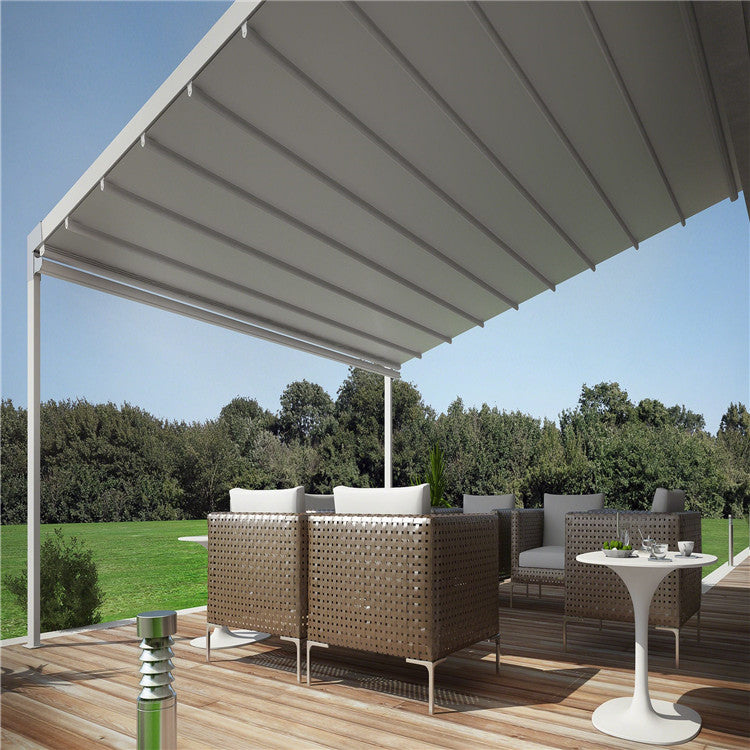 Outdoor Awnings Patio Roof Pergola Covers with LED Strip