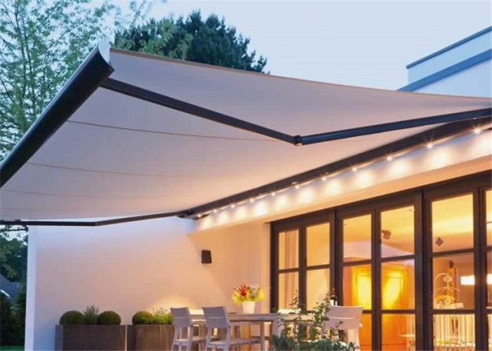 Patio Balcony Motorized Remote Control Automatic Large Retractable Awning