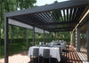 Outdoor aluminum pergola with Vertical awning for Restaurants and cafes