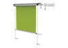 French style awnings outdoor Waterproof vertical Roller bilnd awnings for window