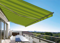 Outdoor Retractable Sun Shade Awnings With Electric Motor Control Switch