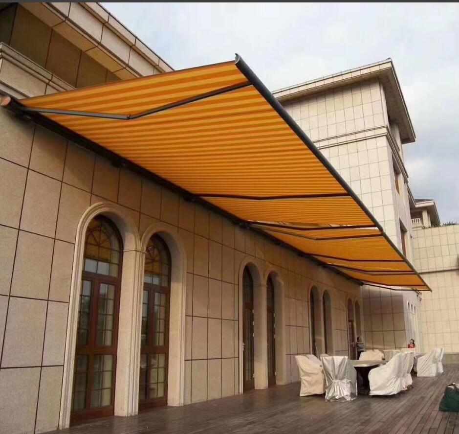 8300 Heavy Duty Retractable Aluminum Full Cassette Waterproof Canopy Awning