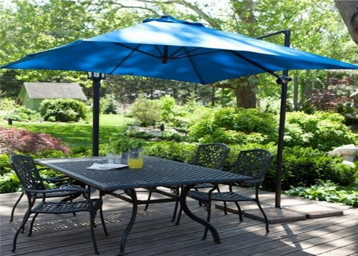 Outdoor Aluminum Cantilever Large Patio Umbrella Garden Line Umbrella