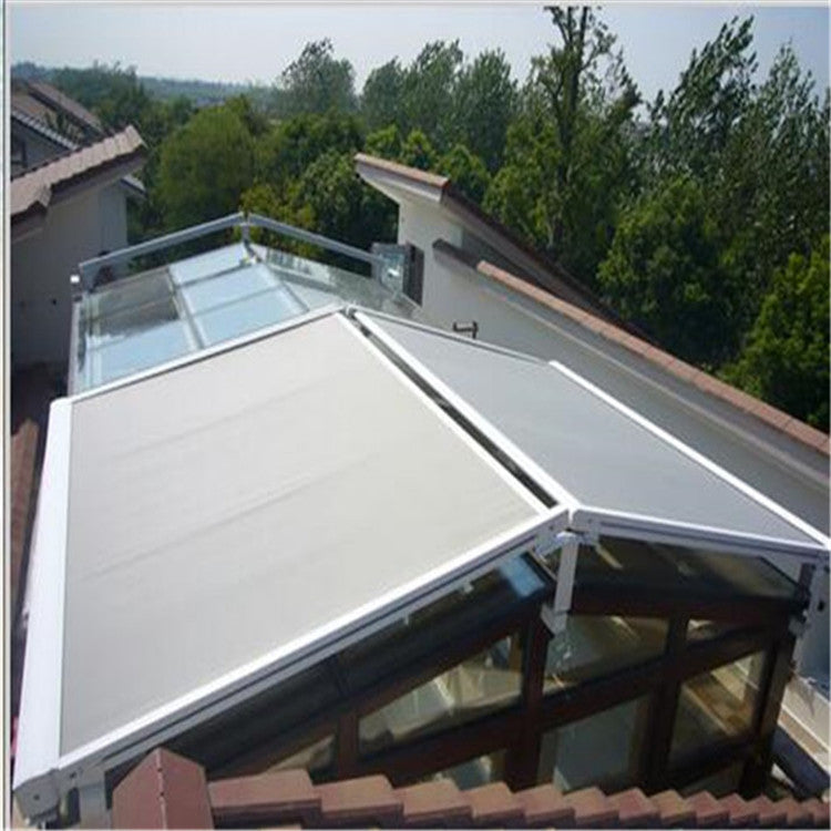 Small Retractable Motorized Balcony Conservatory Skylight Roof Awning