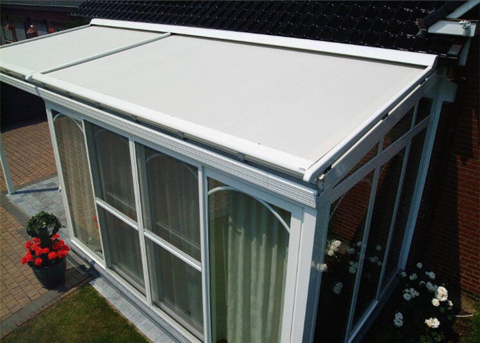 Premium motorized skylight shade retractable awning