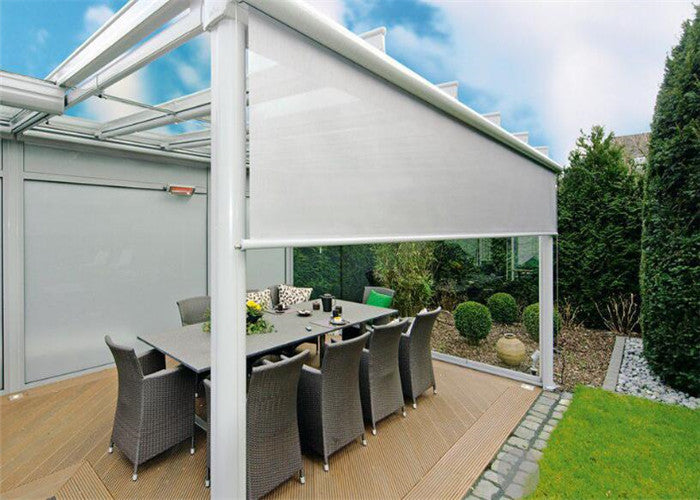 Aluminum smart window vertical awning with UV resistant