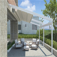 7X3M Garden Folding Decoration Waterproof Outdoor Patio Shading Aluminum PVC Sun Shade Awnings