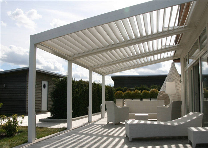 Long Lifetime Outdoor WPC Aluminium Pergola Gazebos Outdoor Awning