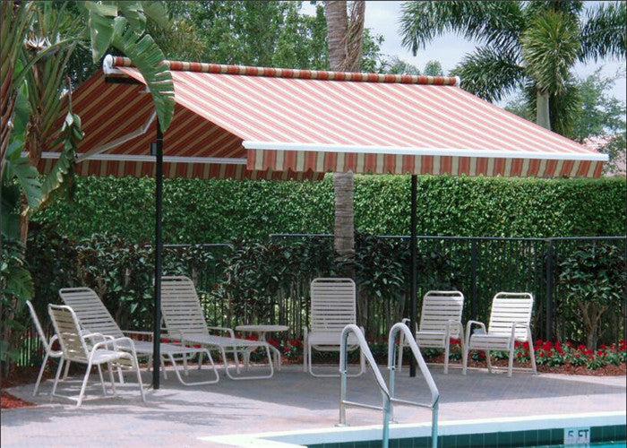 Outdoor Double Side Sun Rain Protection Retractable Awning