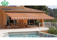 Acrylic Fabric Folding Arm Retractable Awning Balcony Retractable Canvas Awning