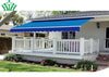 Semi-cassette retractable awning patio sunshade electric awning