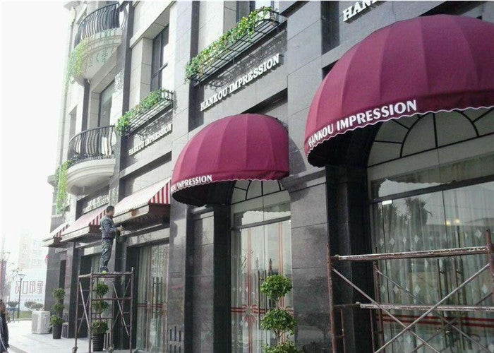 Commercial Drop Arm Window Aluminum Retractable Folding Awnings