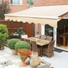 3x2.5m manual control retractable awning for patio