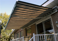 Sunshade Manually And Motorized Retractable Awning With Acrylic Fabric