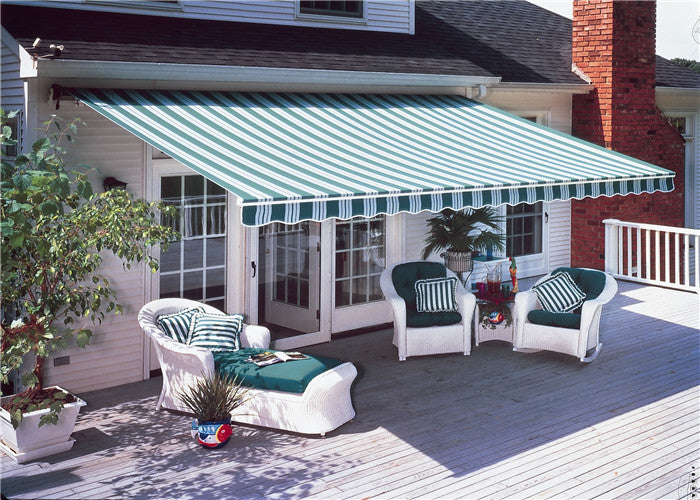 Residential Electrical Motorized Sunshade Awnings Retractable Waterproof Awning