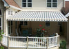 High quality durable aluminum alloy rain proof sun shade outdoor retract awning