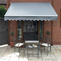 Swimming pool sun shade awning open cassette electric awning