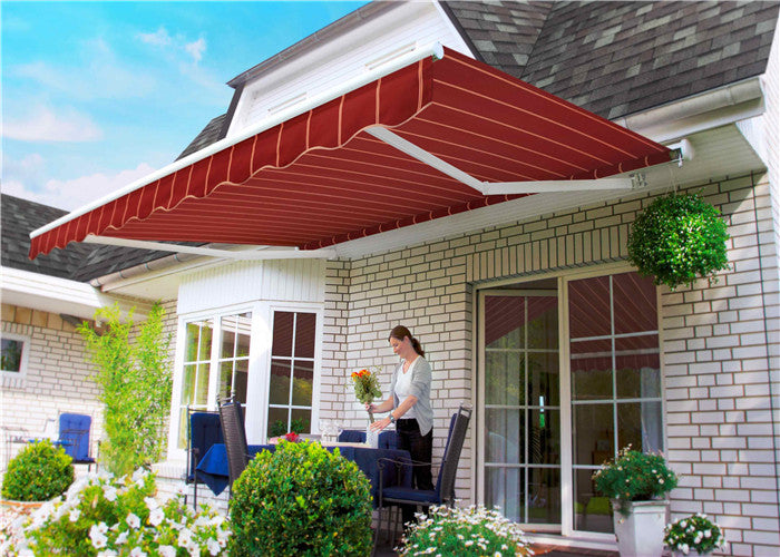Heavy-duty Outdoor Sunshade Strong Motorized Folding Arm Awning For Sale