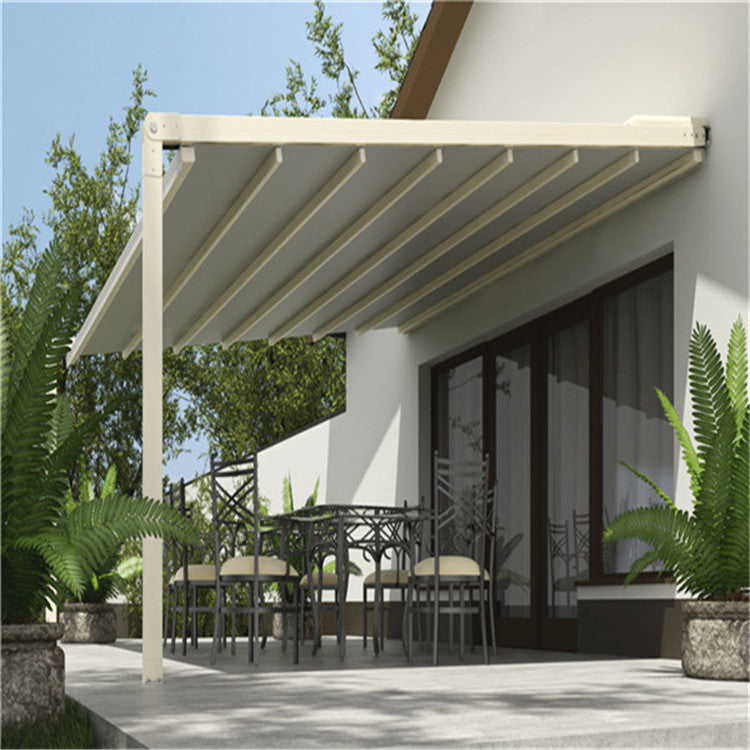 7X3M Garden Folding Decoration Waterproof Outdoor Patio Shading Aluminum PVC Sun Shade Awnings