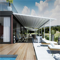 5x5m Cafe, restaurant motorized patio pergola UV resistance