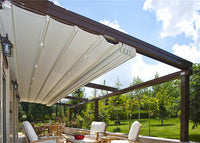 Outdoor waterproof remote control pergola with LED light