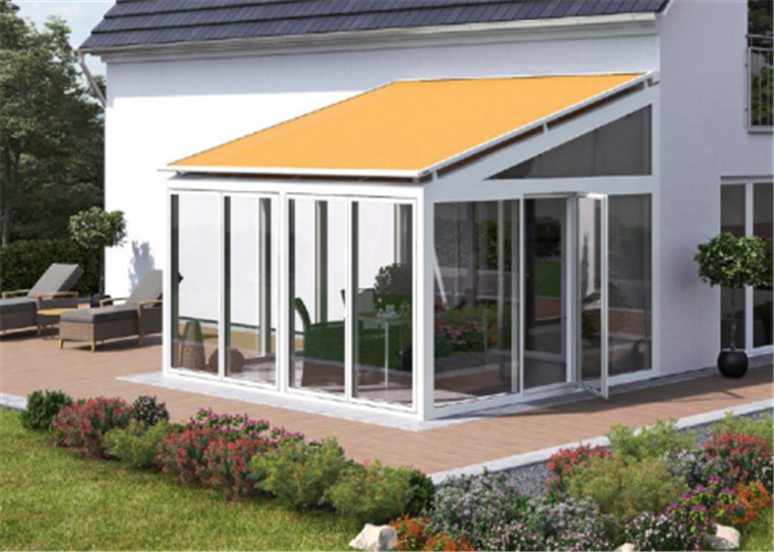 Remote control skylight awning sun room awning conservatory