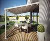 3.5x3mLuxury white sunshade pergola waterproof motorized retractable patio pergola