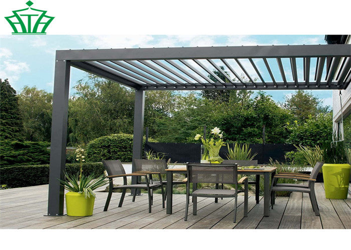 3x5m luxury motorized aluminum louver patio pergola