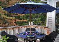 Outdoor sun parasol aluminum support garden parasol patio table umbrella