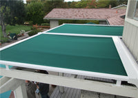 930 Motorized retractable pergola cover with wind sensor