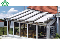 Motorized  aluminum skylight retractable roof awning patio skylight sunshade