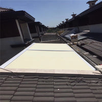 Beige color 3x3m electric conservatory skylight awning with UV resistance