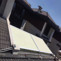 Beige color 3x3m electric conservatory skylight awning with UV resistance