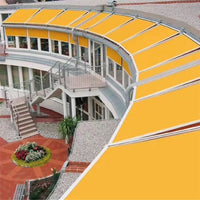 3x2.5m motorized aluminum skylight commercial use roof retractable awning