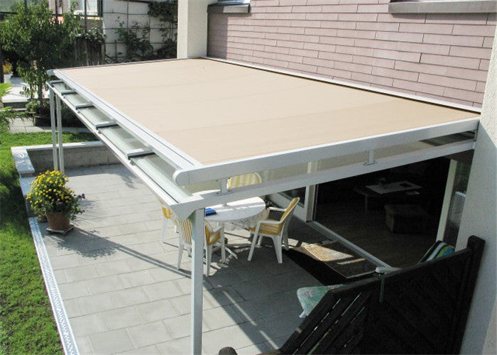 930 Motorized retractable pergola cover with wind sensor