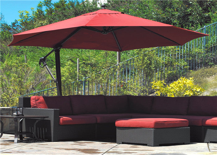 Outdoor Aluminum Cantilever Large Patio Umbrella Garden Line Umbrella – Guangzhou Pente Tent Decoration Engineering CO.,LTD(Ferult)